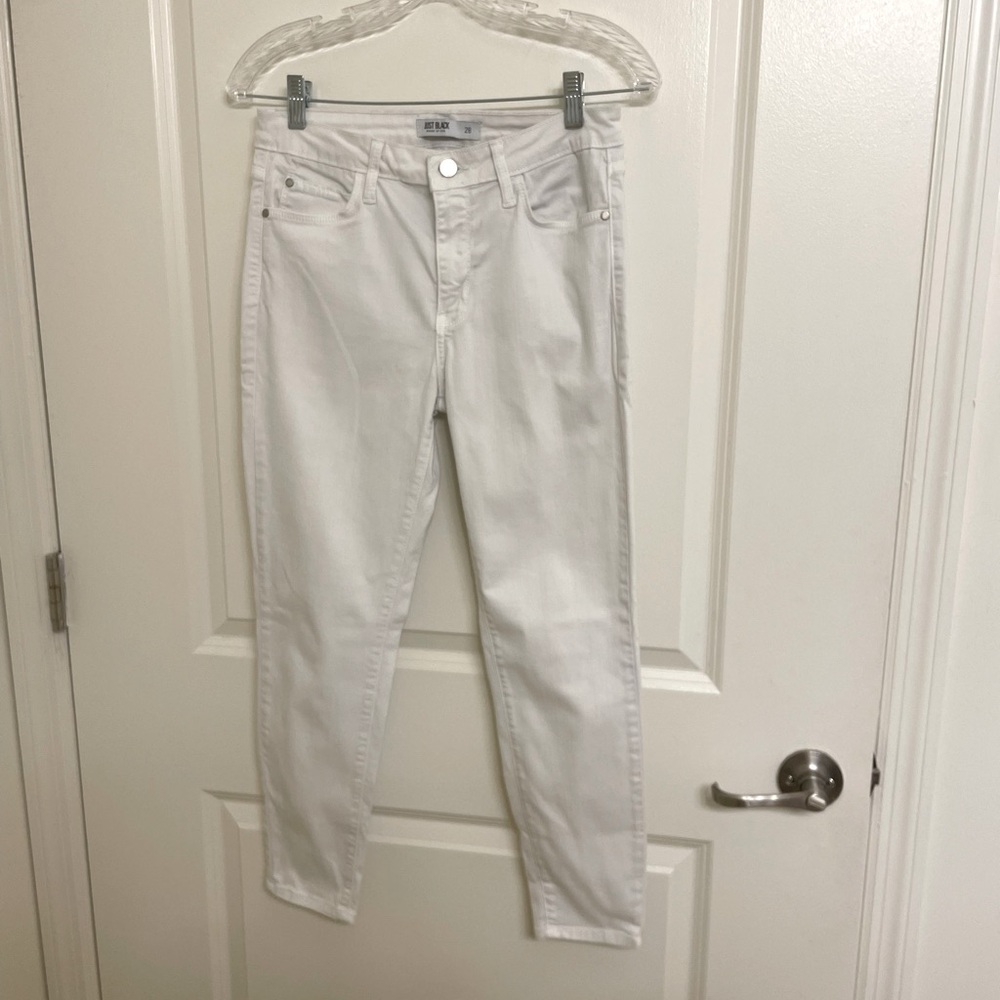 Just Black White Skinny Jeans